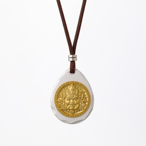 Ferryman Reversed Reverie Pure Silver Zambala Gilded - Carving Necklace