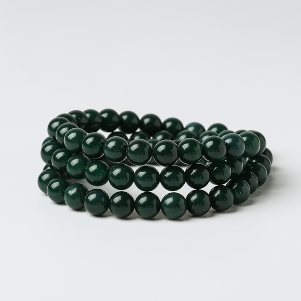 Ferryman Balanced Soul Green Agate Long Bracelet