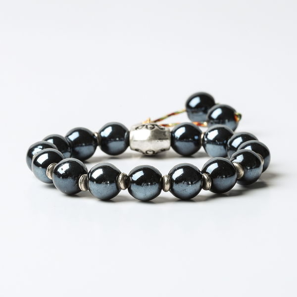 Ferryman Lucid Dream Incense Ash Ceramic & Vajra Alloy Spiritual Bracelet